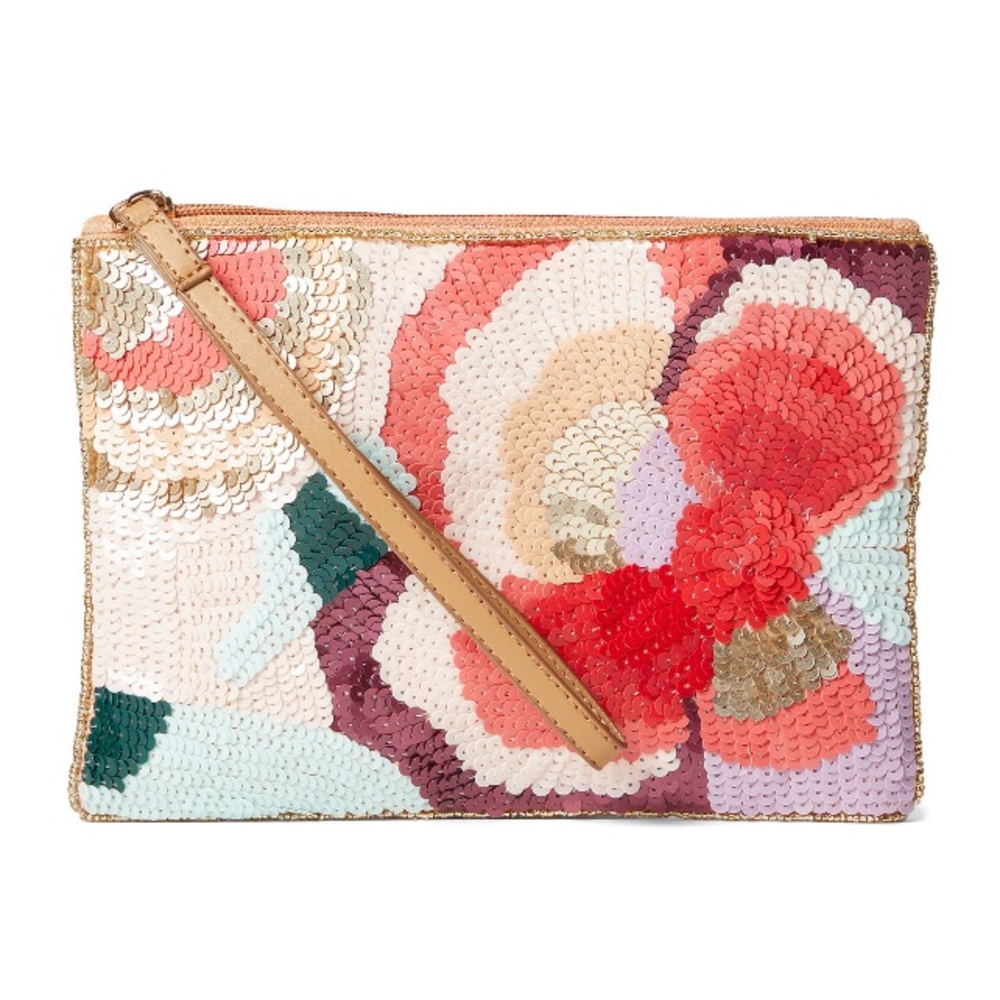 LULU® Sequin Flower Wristlet